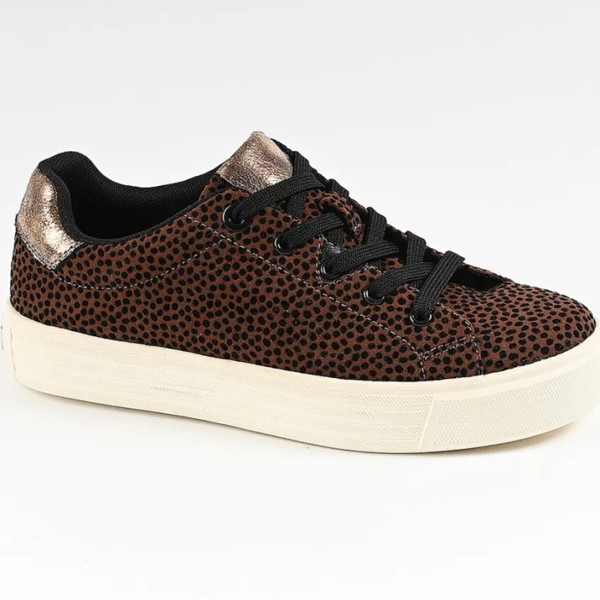 Baskets, Sneakers|STREET LIFE Baskets Femme Leopard