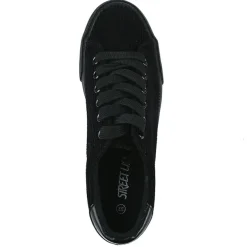 Baskets, Sneakers|STREET LIFE Baskets Femme Noir Velours Cotele