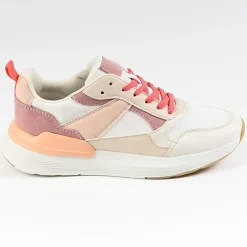 Baskets, Sneakers|STREET LIFE Baskets Femme Rose Et Blanc
