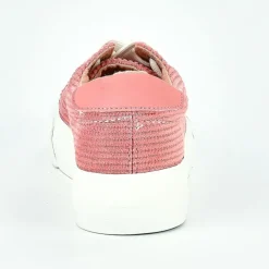 Baskets, Sneakers|STREET LIFE Baskets Femme Rose Velours Cotele