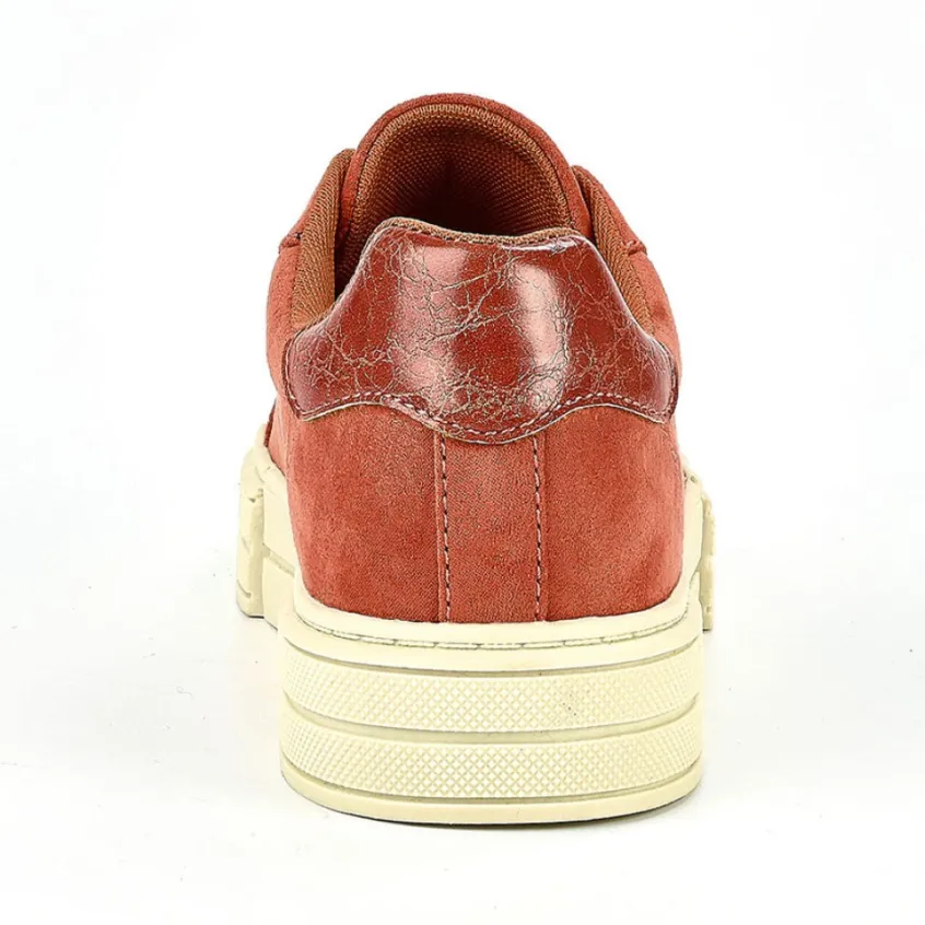 Baskets, Sneakers|STREET LIFE Baskets Femme Rouge Brique
