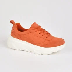 Baskets, Sneakers|STREET LIFE Baskets Femme Camel Orange