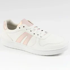 Baskets, Sneakers|STREET LIFE Baskets Femme Blanc/Rose