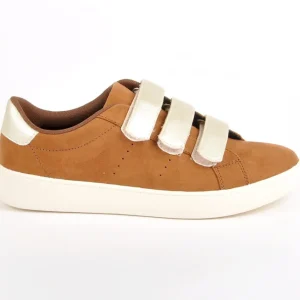 Baskets, Sneakers|STREET LIFE Baskets Femme Camel