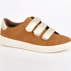 Baskets, Sneakers|STREET LIFE Baskets Femme Camel