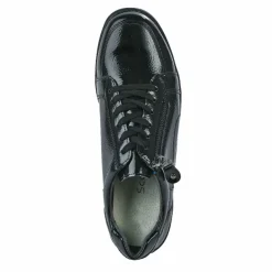 Chaussures Confort|SCALINA Baskets Femme Vernies Noires