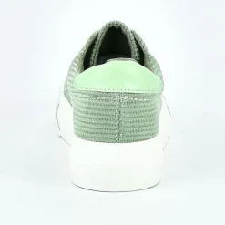 Baskets, Sneakers|STREET LIFE Baskets Femme Vert Velours Cotele
