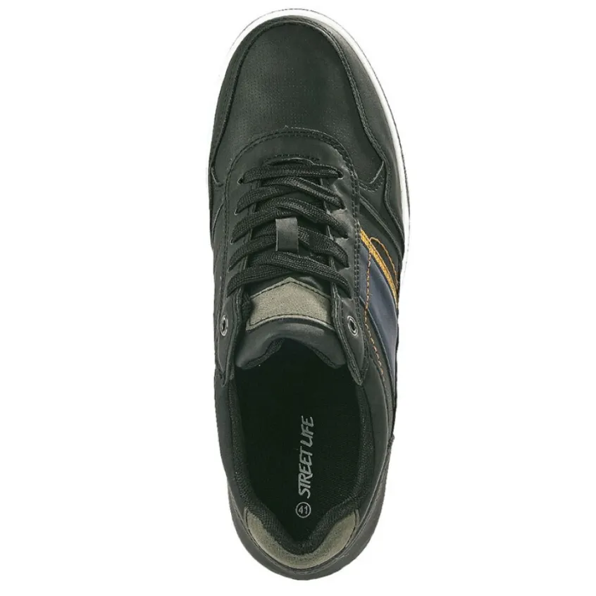 Baskets, Sneakers|STREET LIFE Baskets Homme Noir
