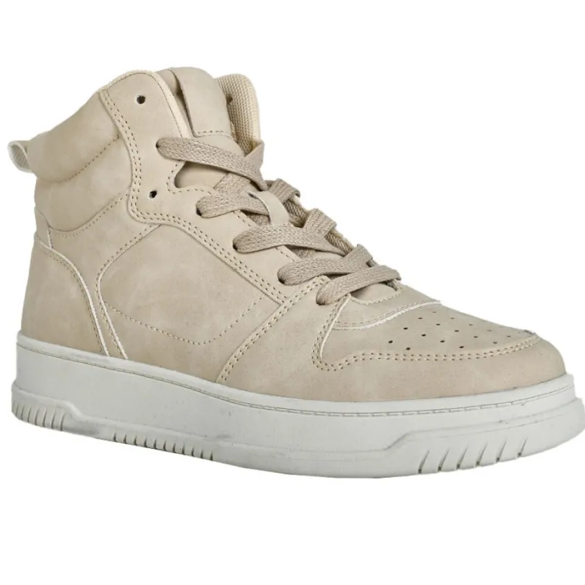 Baskets, Sneakers|STREET LIFE Baskets Montantes Femme Beige