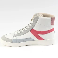 Baskets, Sneakers|STREET LIFE Baskets Montantes Femme Blanc