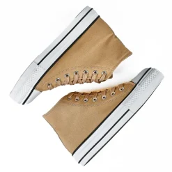 Baskets, Sneakers|STREET LIFE Baskets Montantes Femme Beige A Paillettes
