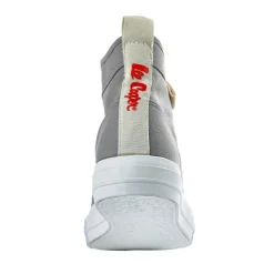 Baskets, Sneakers|LEE COOPER Baskets Montantes Femme En Toile Grise