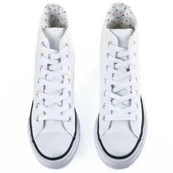 Baskets, Sneakers|STREET LIFE Baskets Montantes Femme En Toile Blanche
