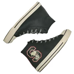 Baskets, Sneakers|SNOOPY Baskets Montantes Femme Noir Lacets Fantaisie