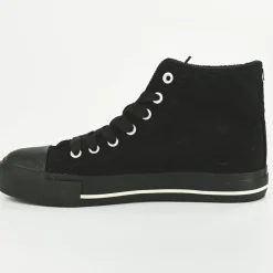 Baskets, Sneakers|SNOOPY Baskets Montantes Femme Noir