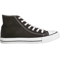 Baskets, Sneakers|STREET LIFE Baskets Montantes Homme En Toile Noire