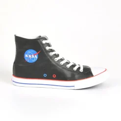 Baskets, Sneakers|NASA Baskets Montantes Homme Noir