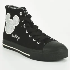 Baskets, Sneakers|MICKEY Baskets Montantes Femme Noir