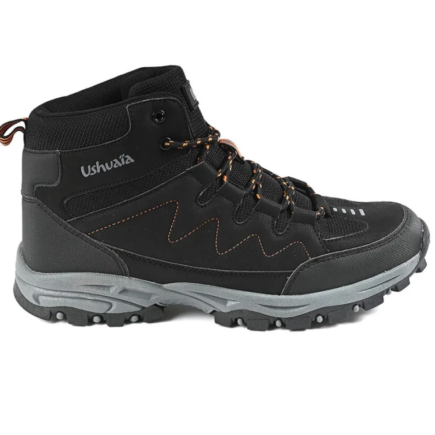 Baskets, Sneakers|USHUAIA Baskets Montantes Randonnee Homme Noir
