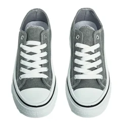 Baskets, Sneakers|STREET LIFE Baskets Plateforme Femme En Toile Grise