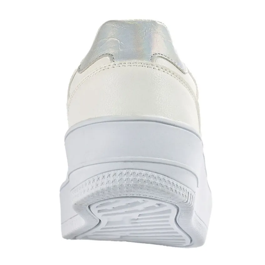 Baskets, Sneakers|STREET LIFE Baskets Plateforme Femme Blanc