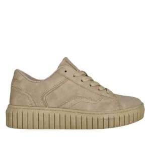 Baskets, Sneakers|STREET LIFE Baskets Plateforme Femme Beige