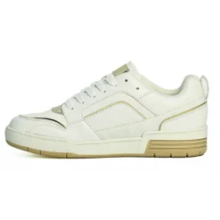 Baskets, Sneakers|STREET LIFE Baskets Plateforme Femme Blanc Et Dore