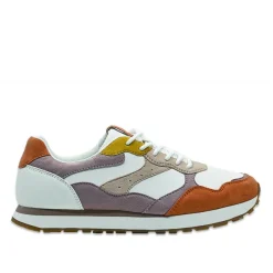 Baskets, Sneakers|STREET LIFE Baskets Retro Running Femme Blanc Et Rose