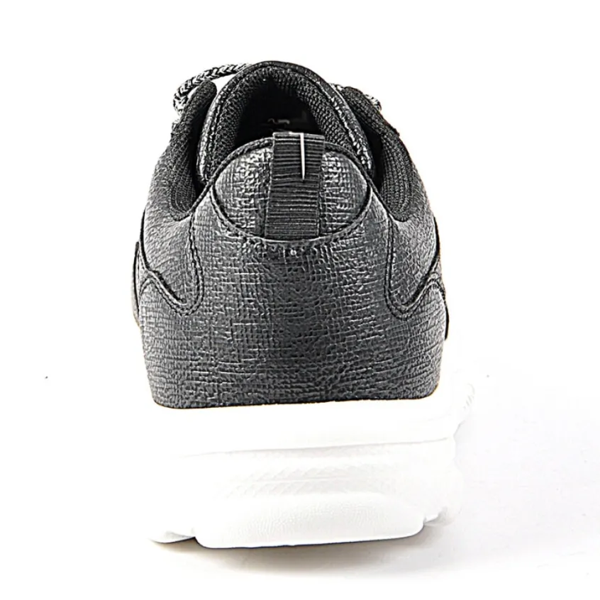 Baskets, Sneakers|GIRL TIME Baskets Sneakers Bi-Matieres Noir