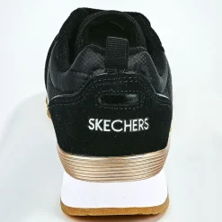 Baskets, Sneakers|SKECHERS Baskets Sneakers Femme Noir Retros Og 85 Goldn Gurl Black
