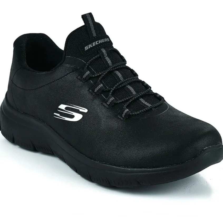 Baskets, Sneakers|SKECHERS Baskets Sneakers Femme Noir Summits-Itz Bazik