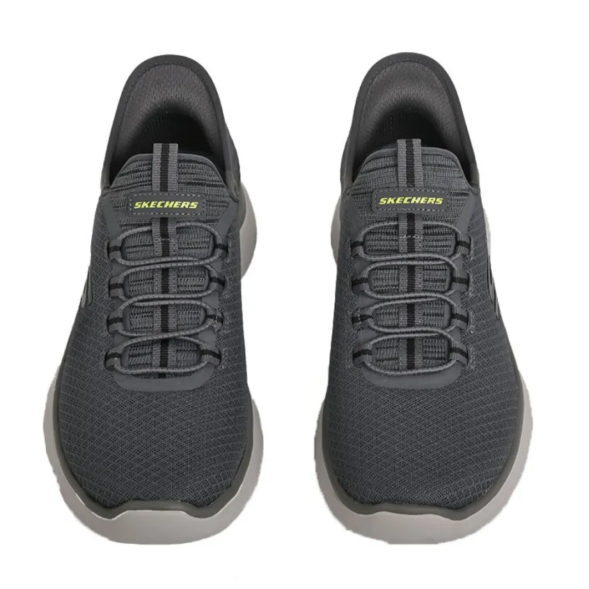 Baskets, Sneakers|SKECHERS Baskets Sneakers Homme Gris Hands Free Slip-Ins Summits
