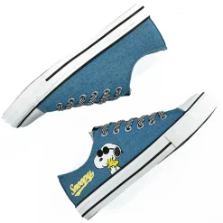 Baskets, Sneakers|SNOOPY Baskets Femme Bleu Jean