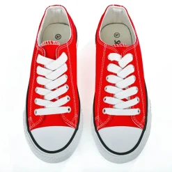 Baskets, Sneakers|STREET LIFE Baskets Tennis Toile Rouge