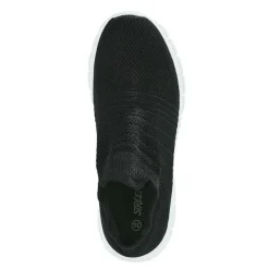 Baskets, Sneakers|STREET LIFE Baskets Ultra Legeres Femme Noir Elastique