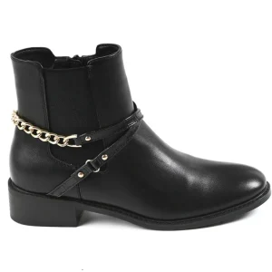 Boots, Bottines|VICE VERSA Boots Avec Effet Croco Noir