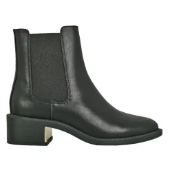 Boots, Bottines|VICE VERSA Boots Chelsea Femme Noir Insert Dore