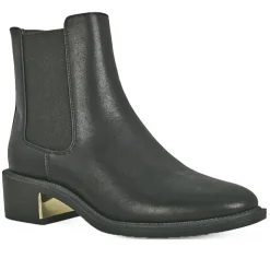 Boots, Bottines|VICE VERSA Boots Chelsea Femme Noir Insert Dore