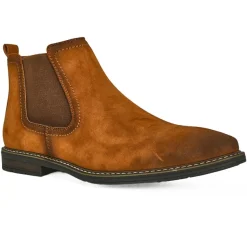 Boots, Bottines|FORTUNATO Boots Chelsea Homme Camel Avec Elastiques