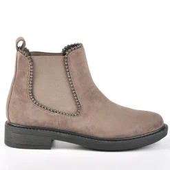Boots, Bottines|VICE VERSA Boots Femme Avec Elastiques Gris