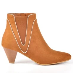 Boots, Bottines|VICE VERSA Boots Femme Camel