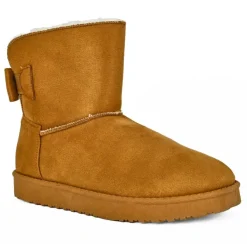 Boots, Bottines|VICE VERSA Boots Plates Femme Camel Fourrees