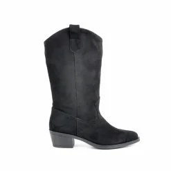 Bottes, Cuissardes|VICE VERSA Bottes A Talons Style Western Noir
