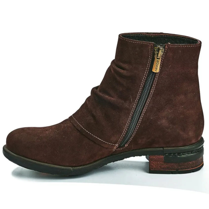 Chaussures Confort|VENUS Bottes Plates Femme Marron
