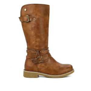 Bottes, Cuissardes|VICE VERSA Bottes Plates Femme Marron