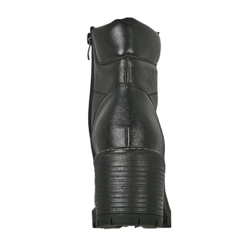 Boots, Bottines|VICE VERSA Bottines A Talon Femme Noir Semelle Crantee