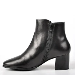Boots, Bottines|TIPO ALTO Bottines A Talons Avec Boutons Fantaisies Noir