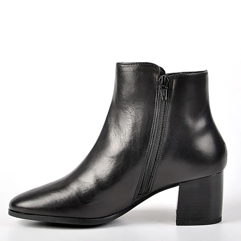 Boots, Bottines|TIPO ALTO Bottines A Talons Avec Boutons Fantaisies Noir