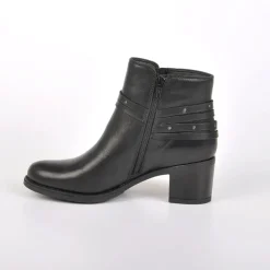 Boots, Bottines|TIPO ALTO Bottines A Talons Avec Boucles Metalliques Noir