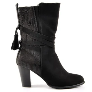 Boots, Bottines|VICE VERSA Bottines A Talons Avec Pampilles Noir